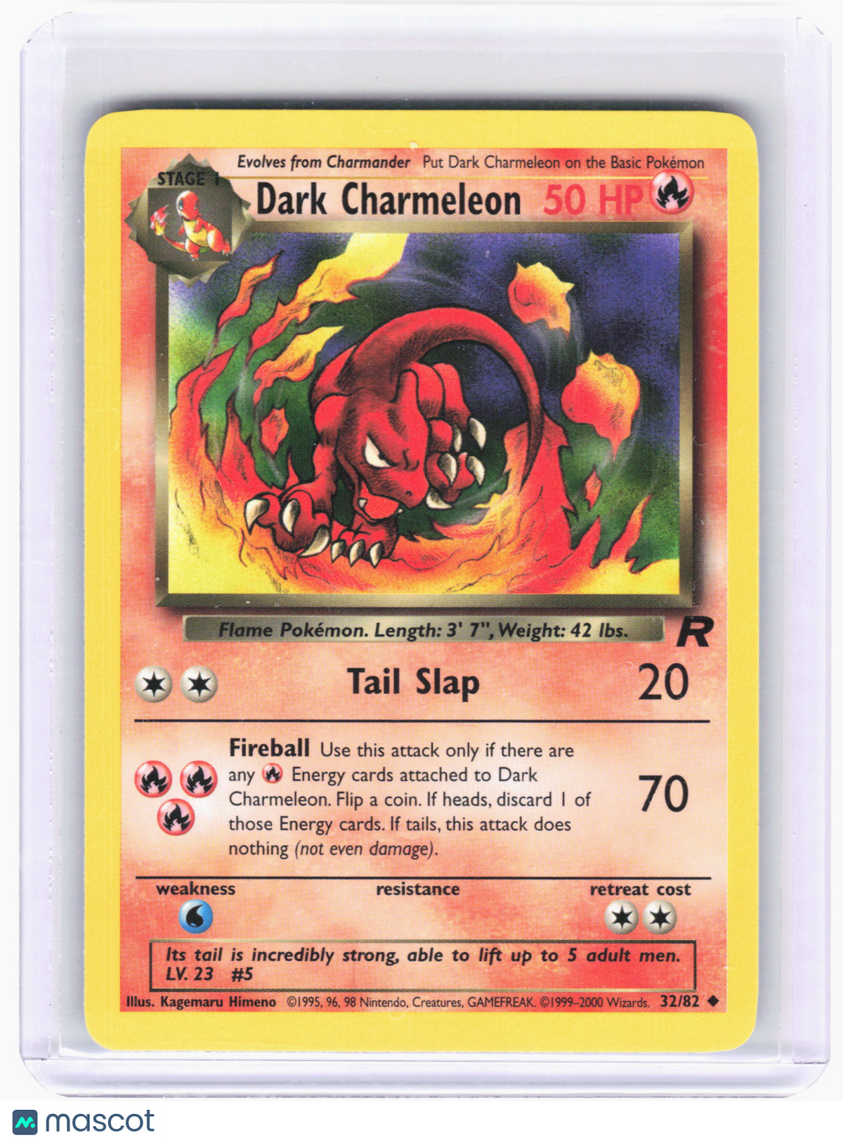 2000 Pokemon—Dark Charmeleon #32 Team Rocket—Uncommon Nonholo