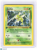1999 Pokemon—Scyther #26 Jungle—Rare Nonholo [Damaged] (1st Edition)