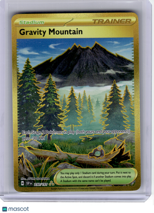 2024 Pokemon—Gravity Mountain #250 Surging Sparks—Hyper Rare Gold
