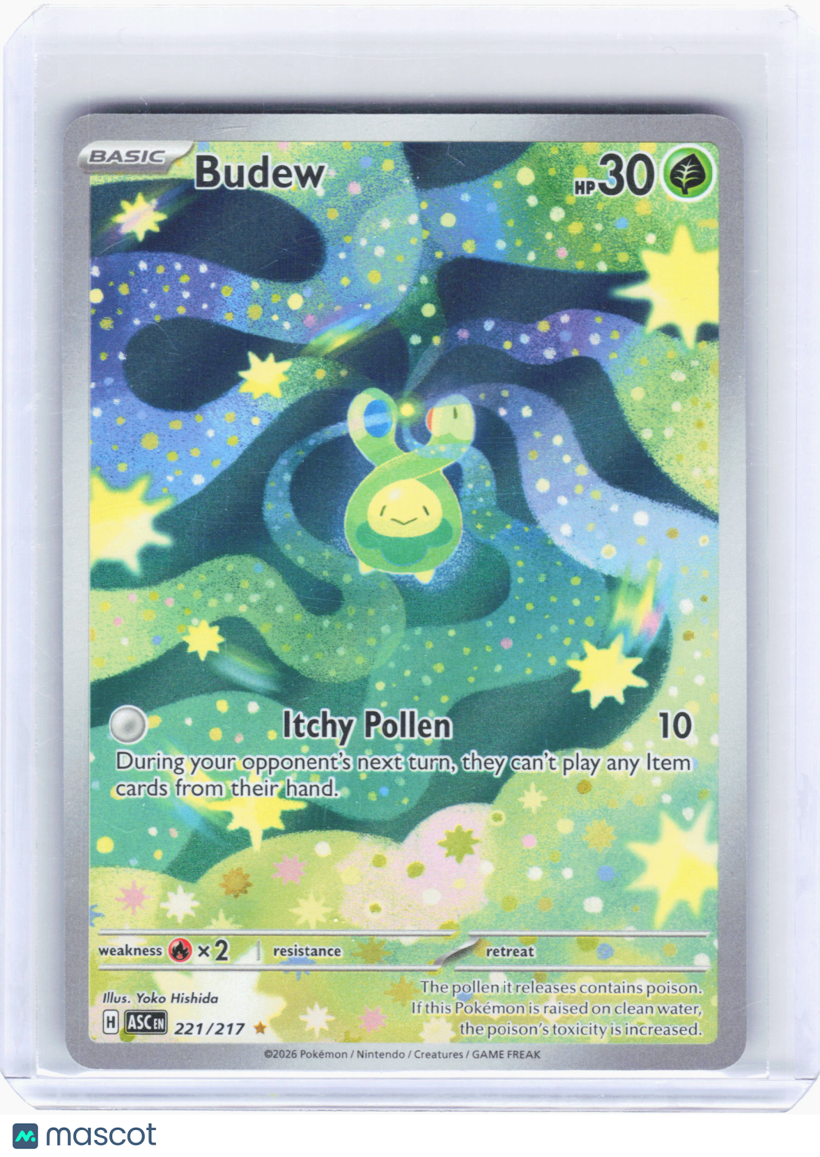 2026 Pokemon—Budew #221 Ascended Heroes—Illustration Rare Holo