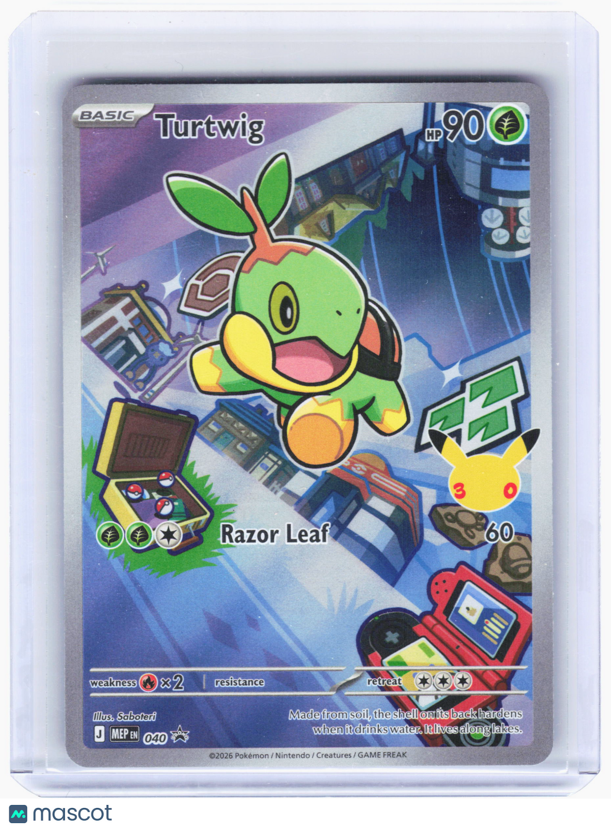 2026 Pokemon—Turtwig #040 Mega Evolution Promo—Black Star Promo Holo