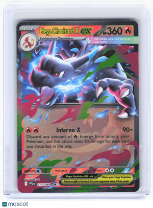 2025 Pokemon—Mega Charizard X ex #13 Phantasmal Flames—Double Rare Holo