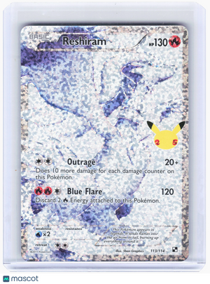 2021 Pokemon—Reshiram #113 Celebrations: Classic Collection—Holo