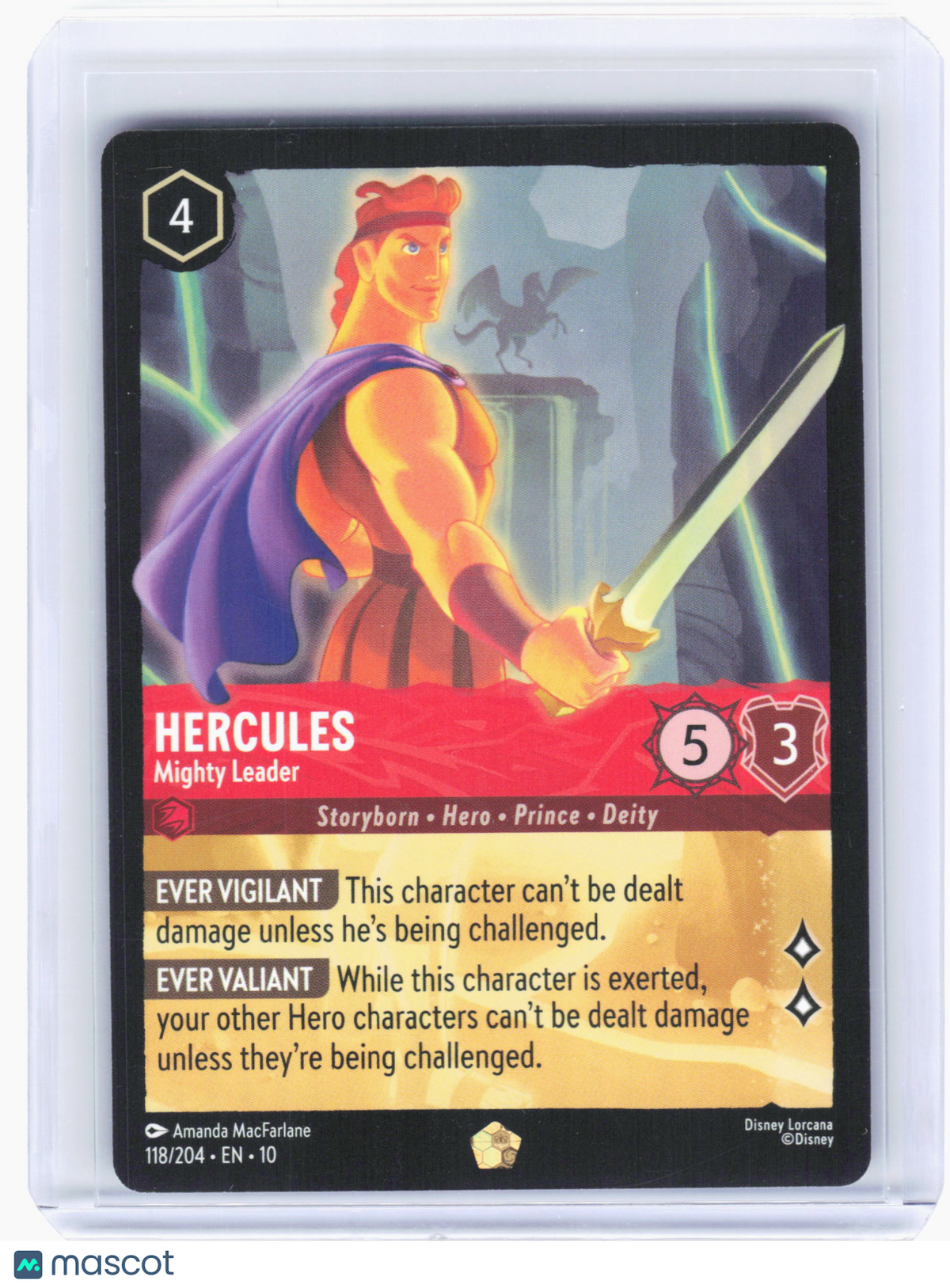2025 Lorcana TCG—Hercules - Mighty Leader #118 Whispers in the Well—L Nonfoil