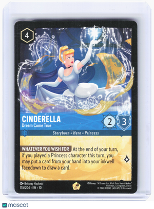 2025 Lorcana TCG—Cinderella-Dream Come True #155 Whispers in the Well—L Nonfoil