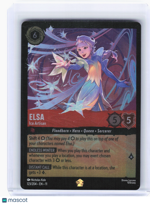 2026 Disney Lorcana—Elsa - Ice Artisan #123 Winterspell—Legendary Foil