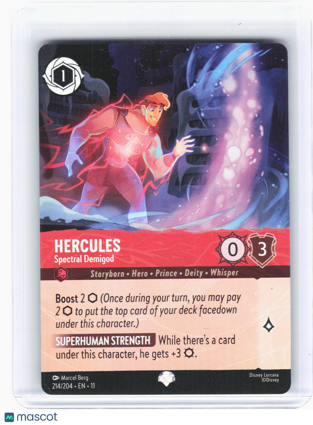 2026 Disney Lorcana—Hercules - Spectral Demigod #214 Winterspell—Epic Foil