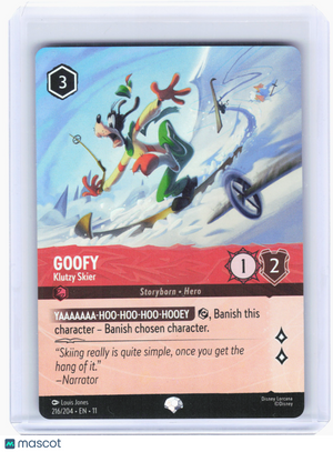 2026 Disney Lorcana—Goofy - Klutzy Skier #216 Winterspell—Epic Nonfoil