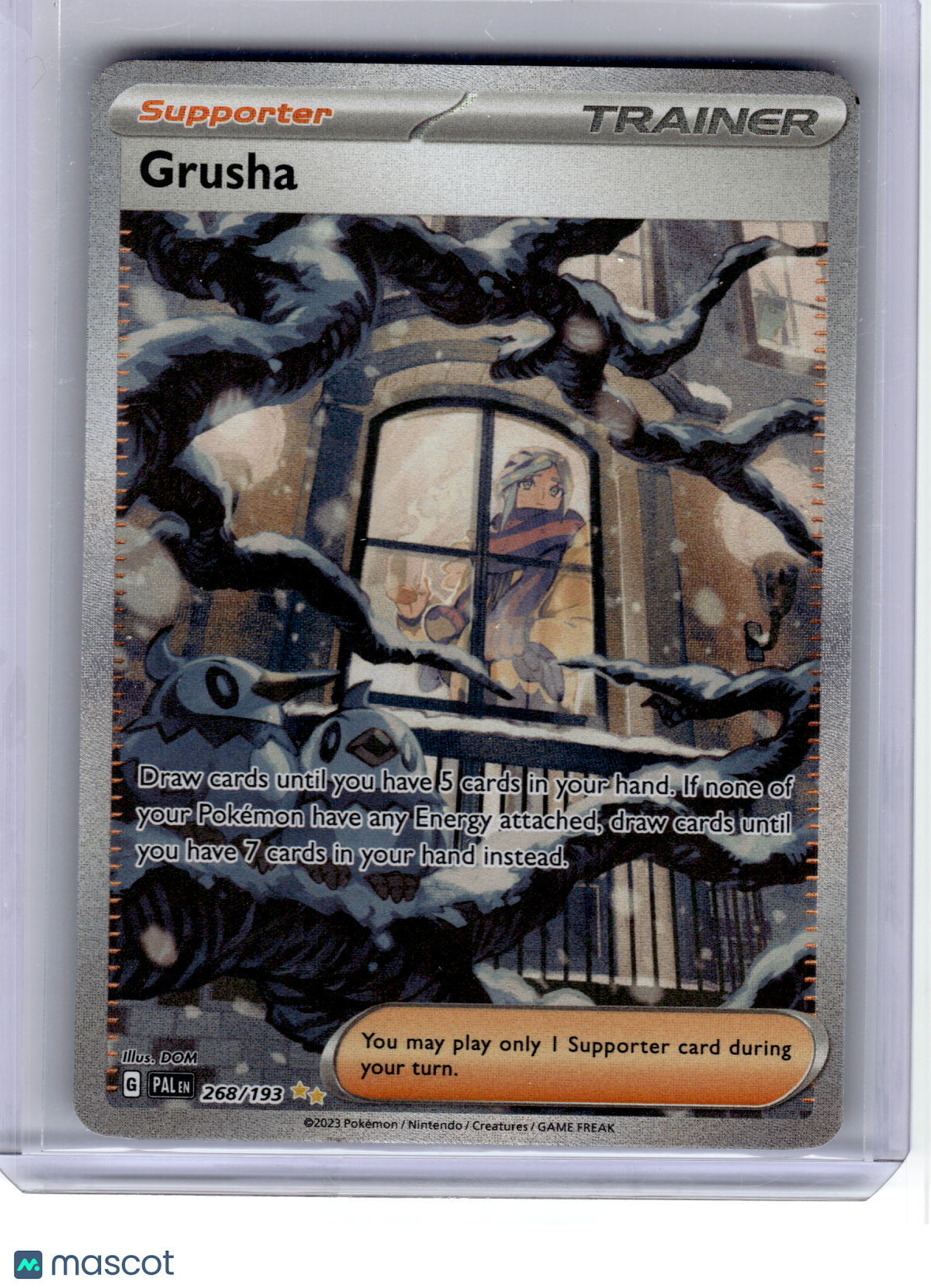 2023 Pokemon—Grusha #268 Paldea Evolved—Special Illustration Rare Holo