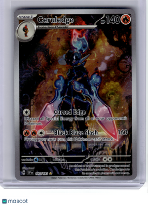 2024 Pokemon—Ceruledge #197 Surging Sparks—Illustration Rare Holo
