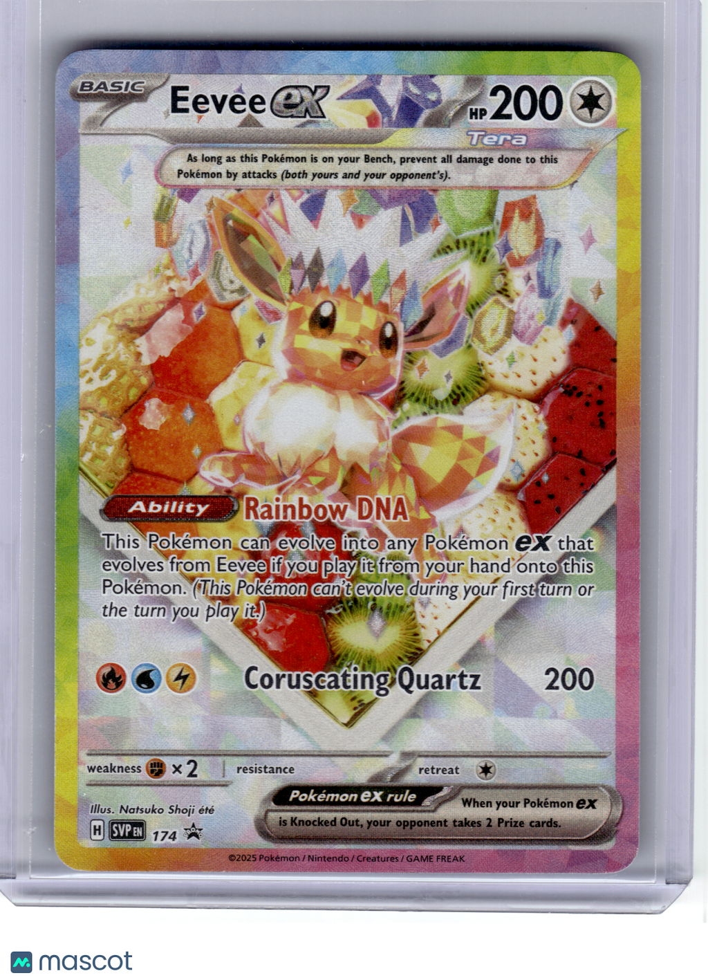2025 Pokemon—Eevee ex #174 Scarlet & Violet—Black Star Promo Holo