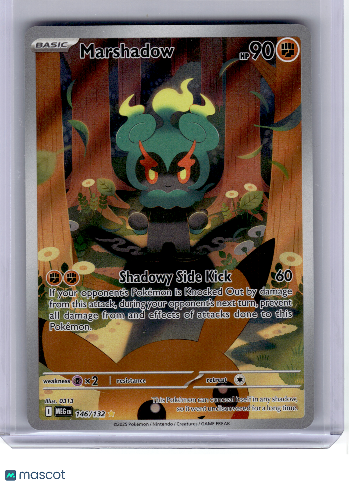 2025 Pokemon—Marshadow #146 Mega Evolution—Illustration Rare Holo