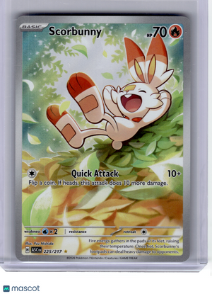 2026 Pokemon—Scorbunny #225 Ascended Heroes—Illustration Rare Holo