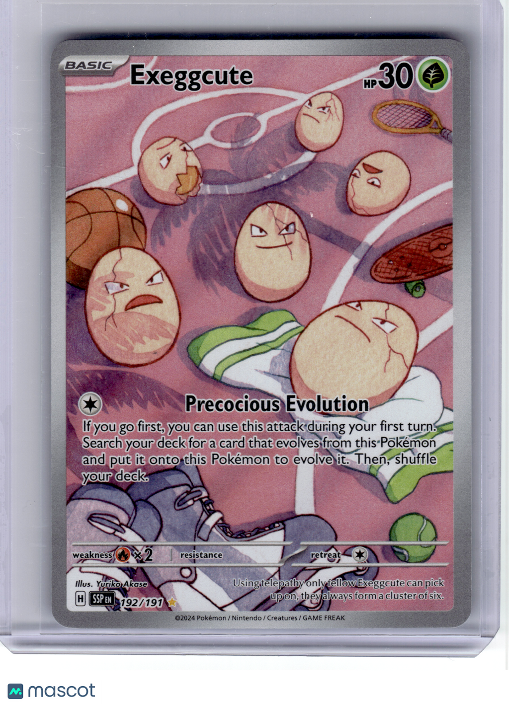 2024 Pokemon—Exeggcute #192 Surging Sparks—Illustration Rare Holo