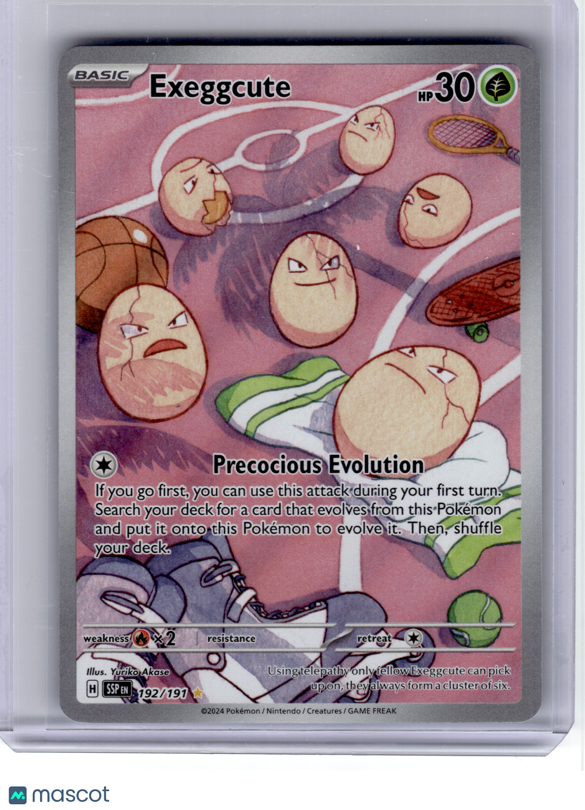 2024 Pokemon—Exeggcute #192 Surging Sparks—Illustration Rare Holo