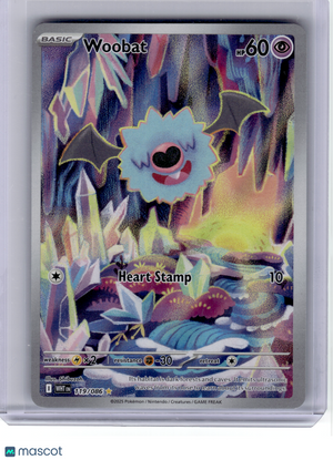 2025 Pokemon—Woobat #119 White Flare—Illustration Rare Holo
