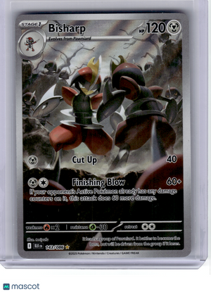 2025 Pokemon—Bisharp #143 Black Bolt—Illustration Rare Holo