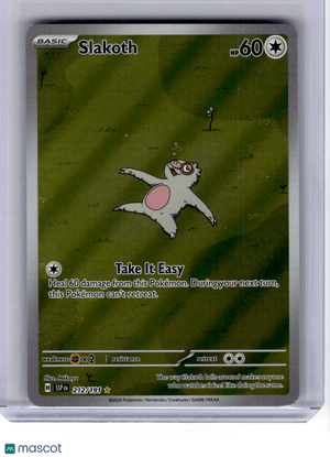 2024 Pokemon—Slakoth #212 Surging Sparks—Illustration Rare Holo