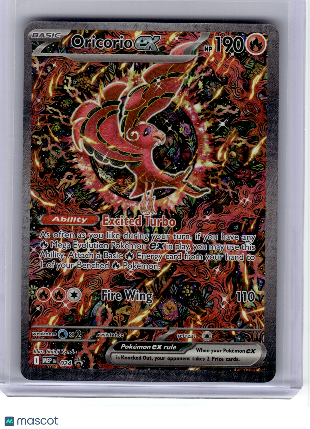 2025 Pokemon—Oricorio ex #024 Mega Evolution Promos—Black Star Promo Holo