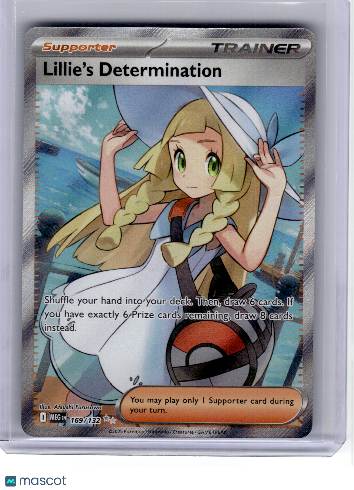 2025 Pokemon—Lillie's Determination #169 Mega Evolution—Ultra Rare Holo [LP]