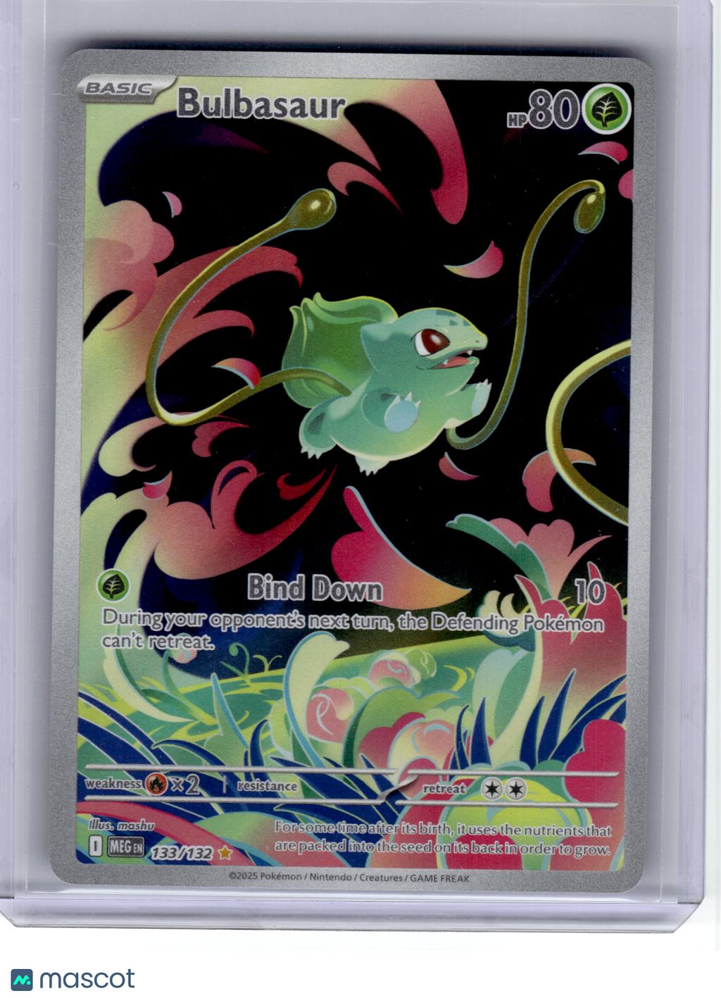2025 Pokemon—Bulbasaur #133 Mega Evolution—Illustration Rare Holo