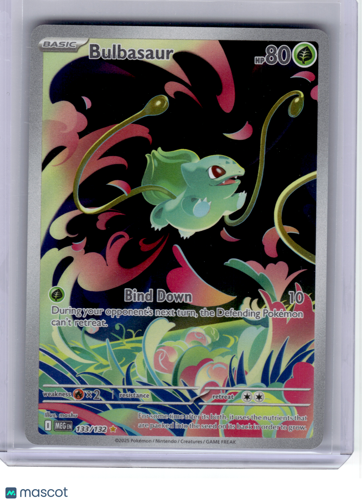 2025 Pokemon—Bulbasaur #133 Mega Evolution—Illustration Rare Holo