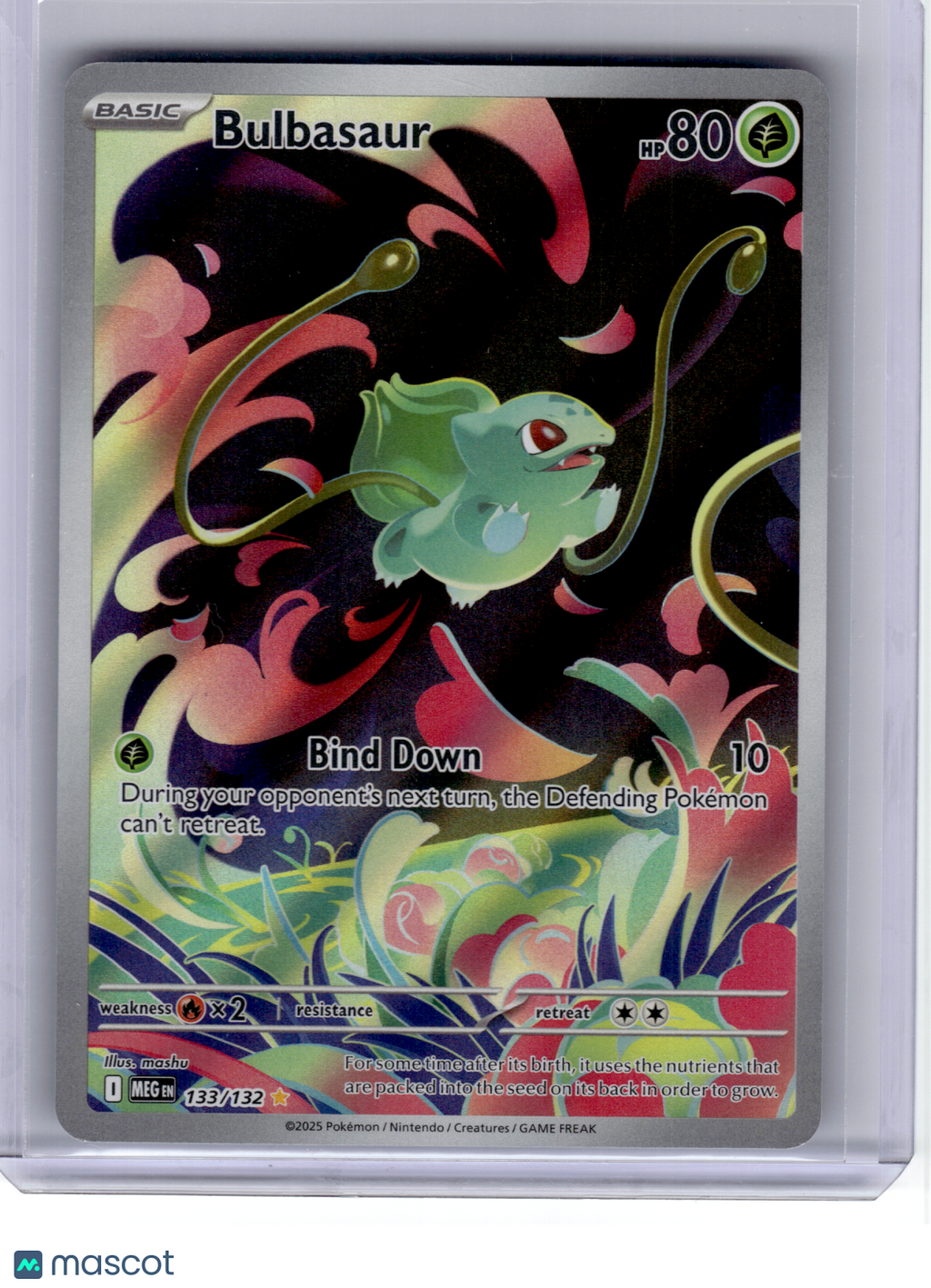 2025 Pokemon—Bulbasaur #133 Mega Evolution—Illustration Rare Holo