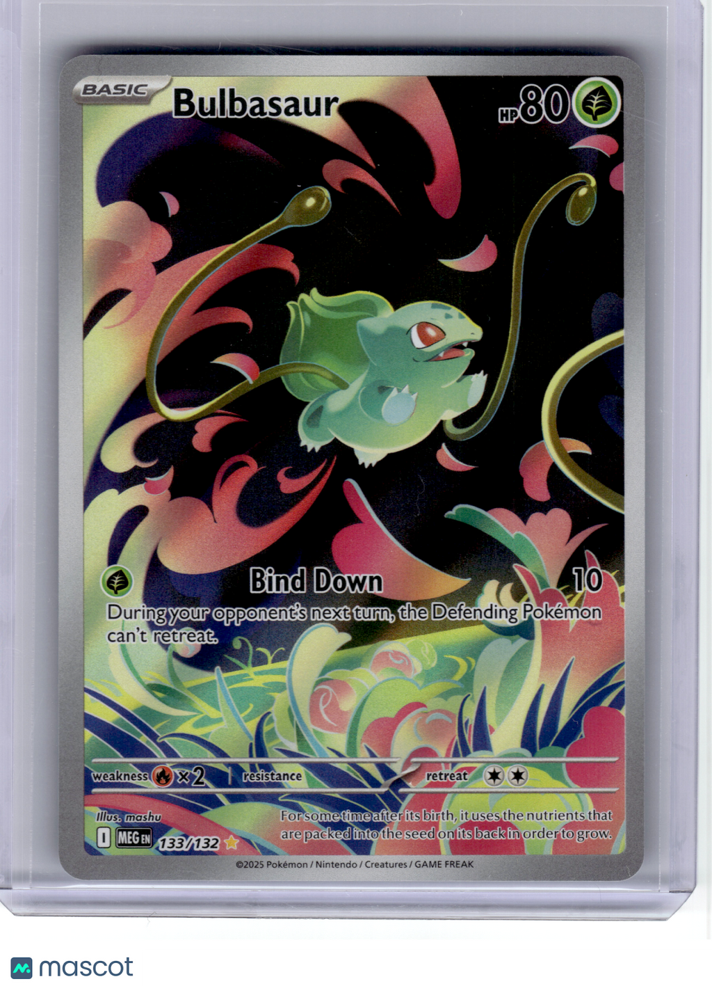 2025 Pokemon—Bulbasaur #133 Mega Evolution—Illustration Rare Holo