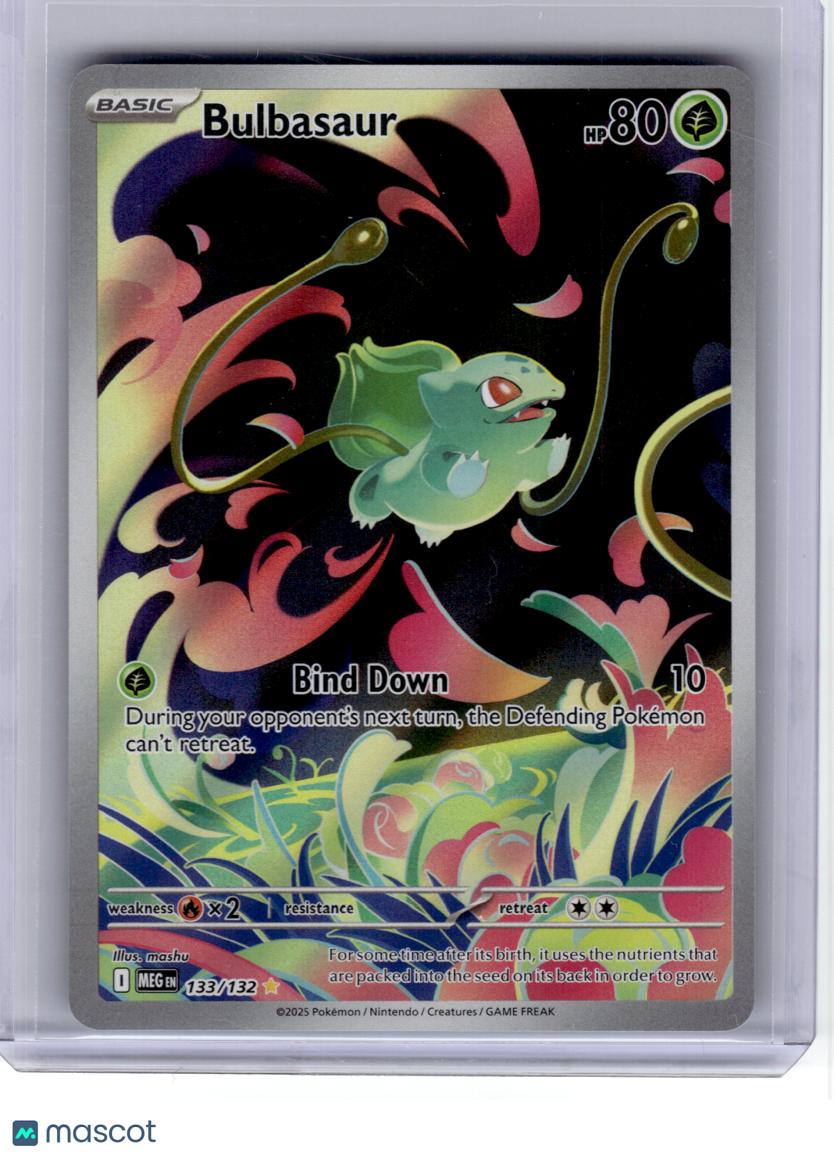 2025 Pokemon—Bulbasaur #133 Mega Evolution—Illustration Rare Holo