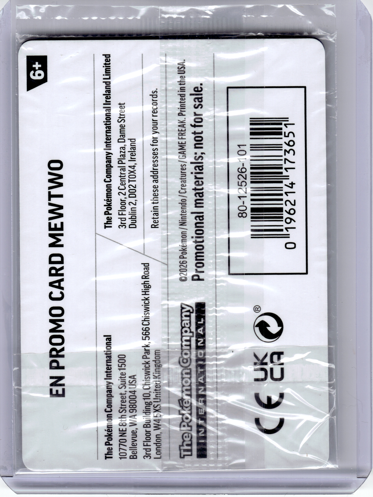 2026 Pokemon—Mewtwo(What's Your Favorite Stamp) #63 MCAP—Rare Holo (Sealed)
