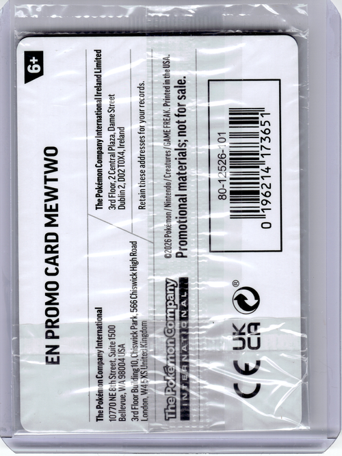 2026 Pokemon—Mewtwo(What's Your Favorite Stamp) #63 MCAP—Rare Holo (Sealed)