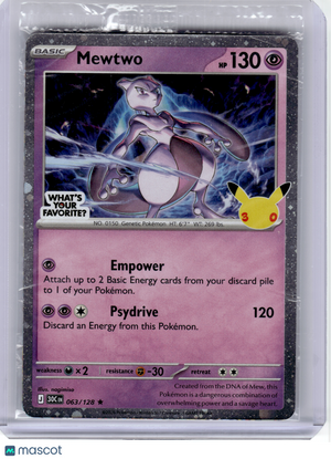 2026 Pokemon—Mewtwo (What's Your Favorite Stamp) #63 MCAP—Rare Holo (Sealed)