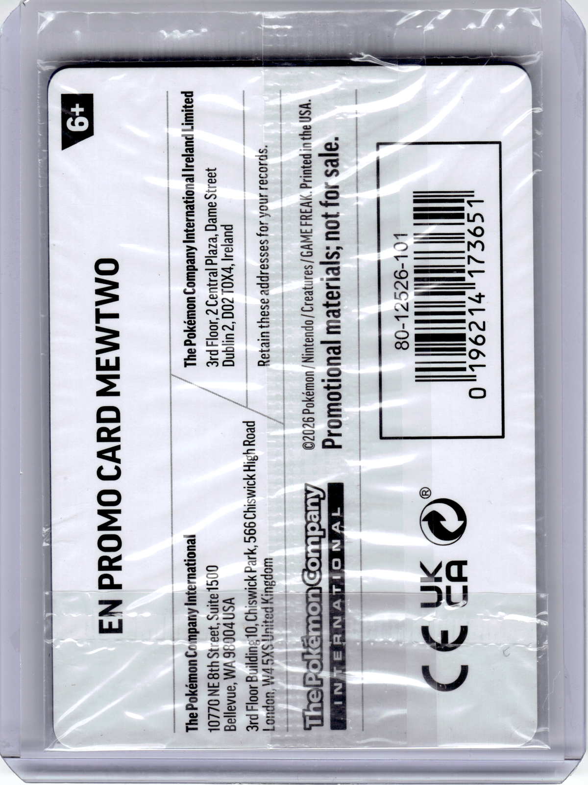 2026 Pokemon—Mewtwo (What's Your Favorite Stamp) #63 MCAP—Rare Holo (Sealed)