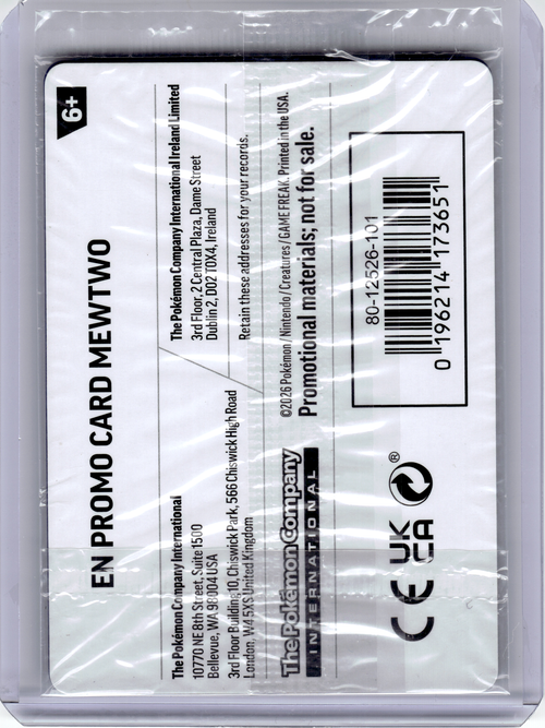 2026 Pokemon—Mewtwo (What's Your Favorite Stamp) #63 MCAP—Rare Holo (Sealed)