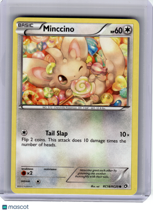 2013 Pokemon—Minccino #RC18 Legendary Treasures: RC—Common Nonholo [LP]