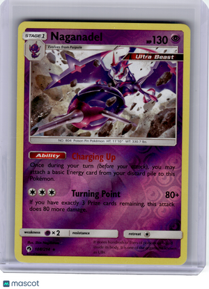 2018 Pokemon—Naganadel #108 Lost Thunder—Rare Reverse Holo