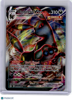 2021 Pokemon—Umbreon VMAX #95 Evolving Skies—Ultra Rare Holo