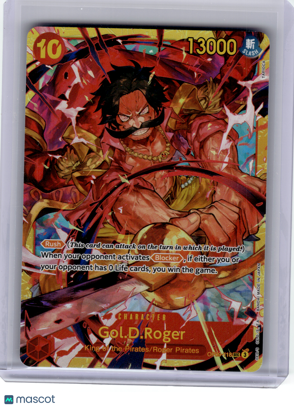 2024 One Piece Card Game—Gol.D.Roger #OP09-118 Emperors in the New World—SEC