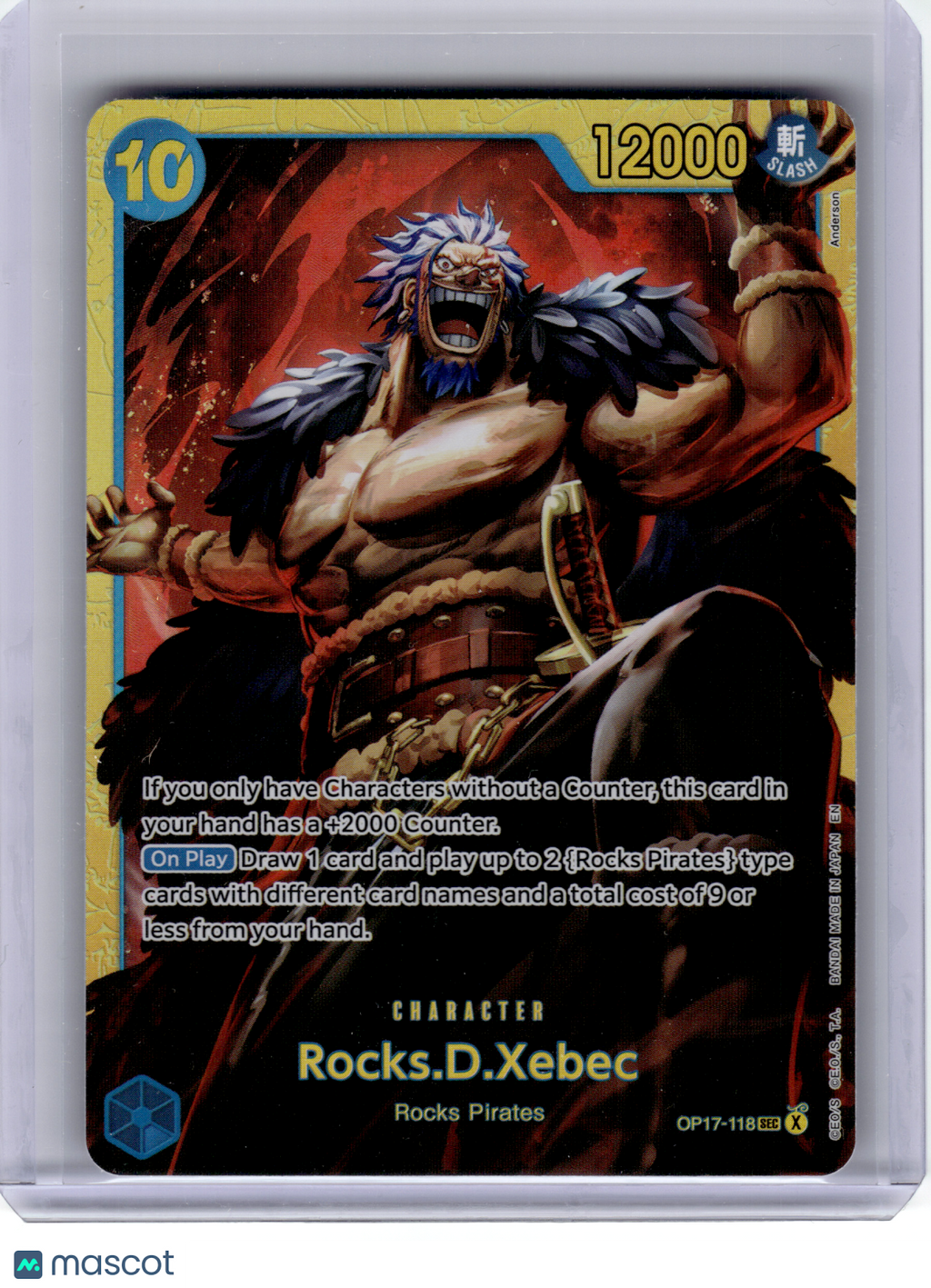 2026 OP Card Game—Rocks.D.Xebec #OP17-118 The World's Strongest Warriors—SEC