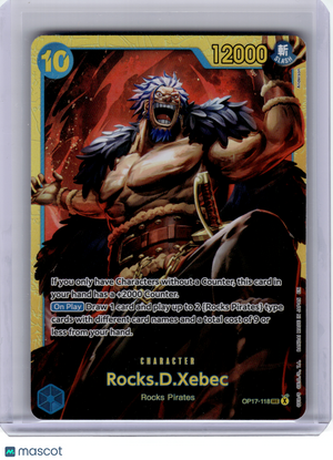 2026 OP Card Game—Rocks.D.Xebec #OP17-118 The World's Strongest Warriors—SEC