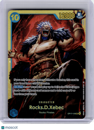 2026 OP Card Game—Rocks.D.Xebec #OP17-118 The World's Strongest Warriors—SEC