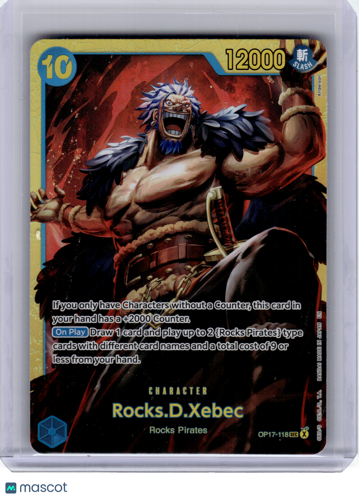 2026 OP Card Game—Rocks.D.Xebec #OP17-118 The World's Strongest Warriors—SEC