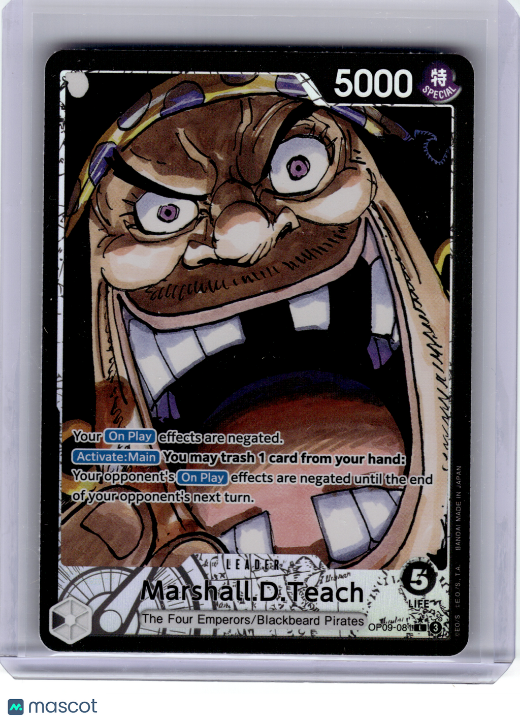 2024 OP Card Game—Marshall.D.Teach #081 Emperors in the New World—L (Alt Art)