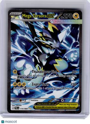 2026 Pokemon—Mega Zeraora ex #114 Pitch Black—Special Illustration Rare [LP]