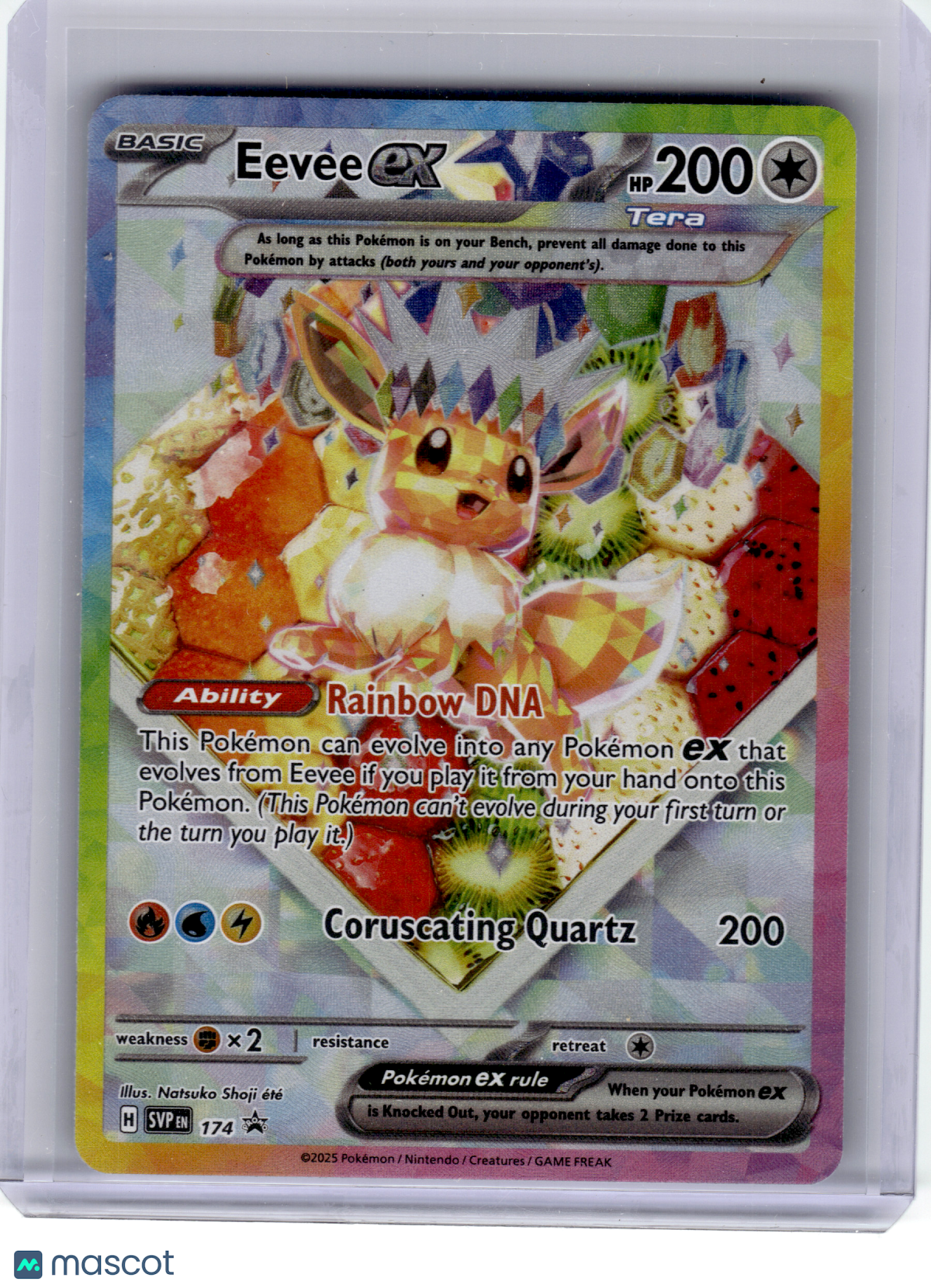 2025 Pokemon—Eevee EX #SVP EN 174 Scarlet & Violet—Black Star Promo Holo