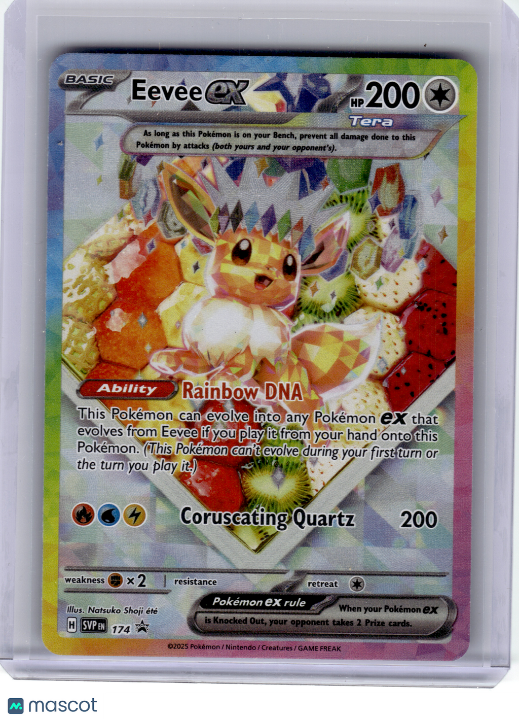 2025 Pokemon—Eevee EX #SVP EN 174 Scarlet & Violet—Black Star Promo Holo [MP]