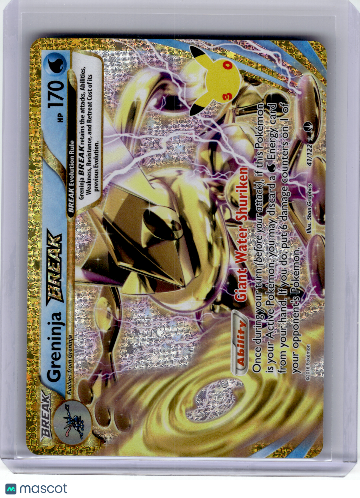 2026 Pokemon—Greninja BREAK #41 30th Celebration Classic Collection—Rare BREAK