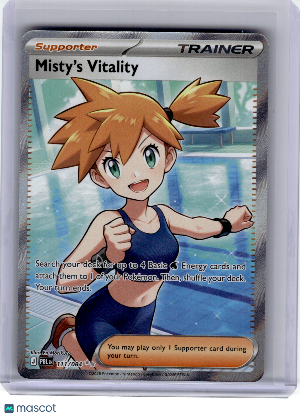 2026 Pokemon—Misty's Vitality #111 Pitch Black—Ultra Rare Holo