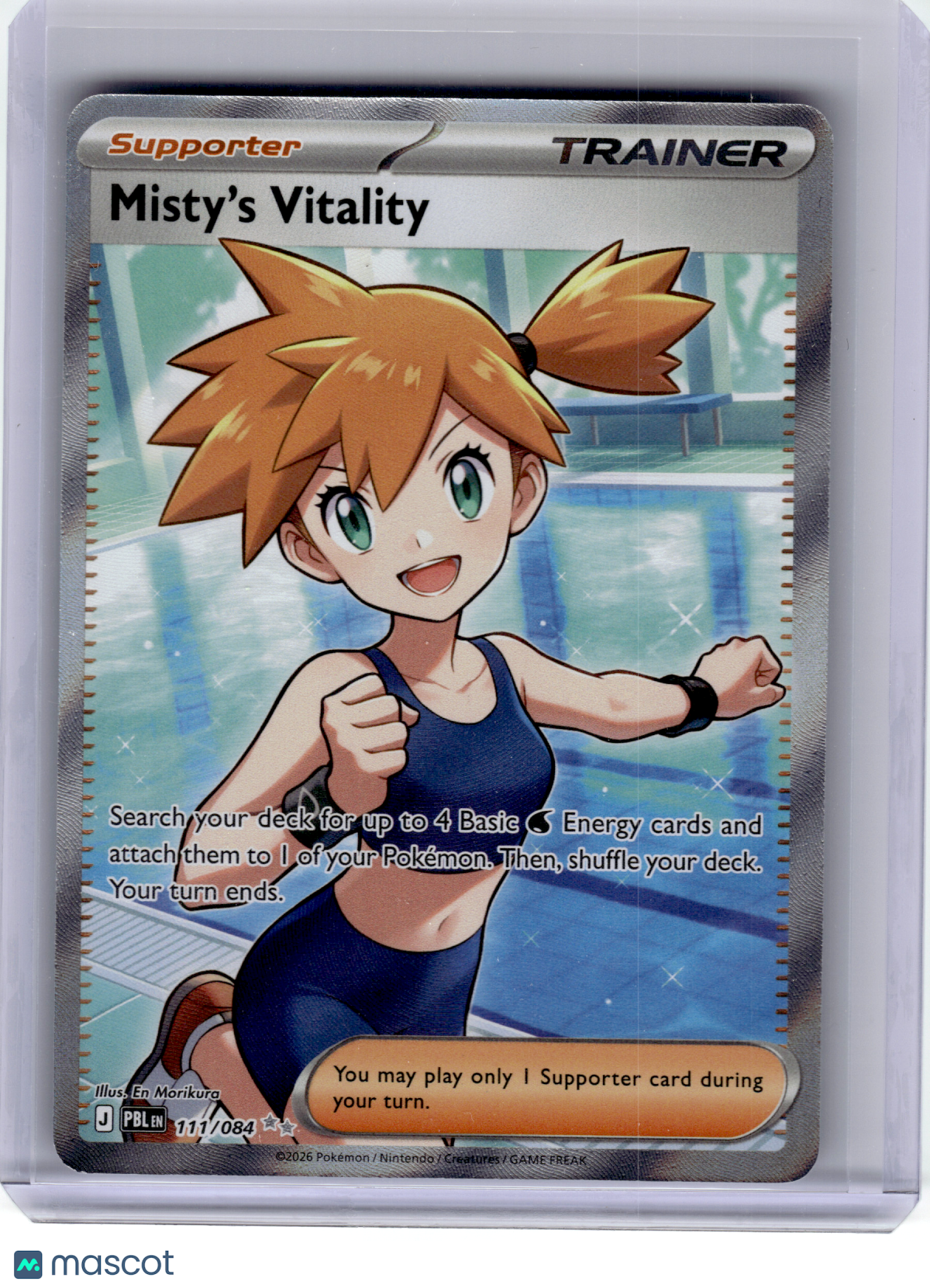 2026 Pokemon—Misty's Vitality #111 Pitch Black—Ultra Rare Holo