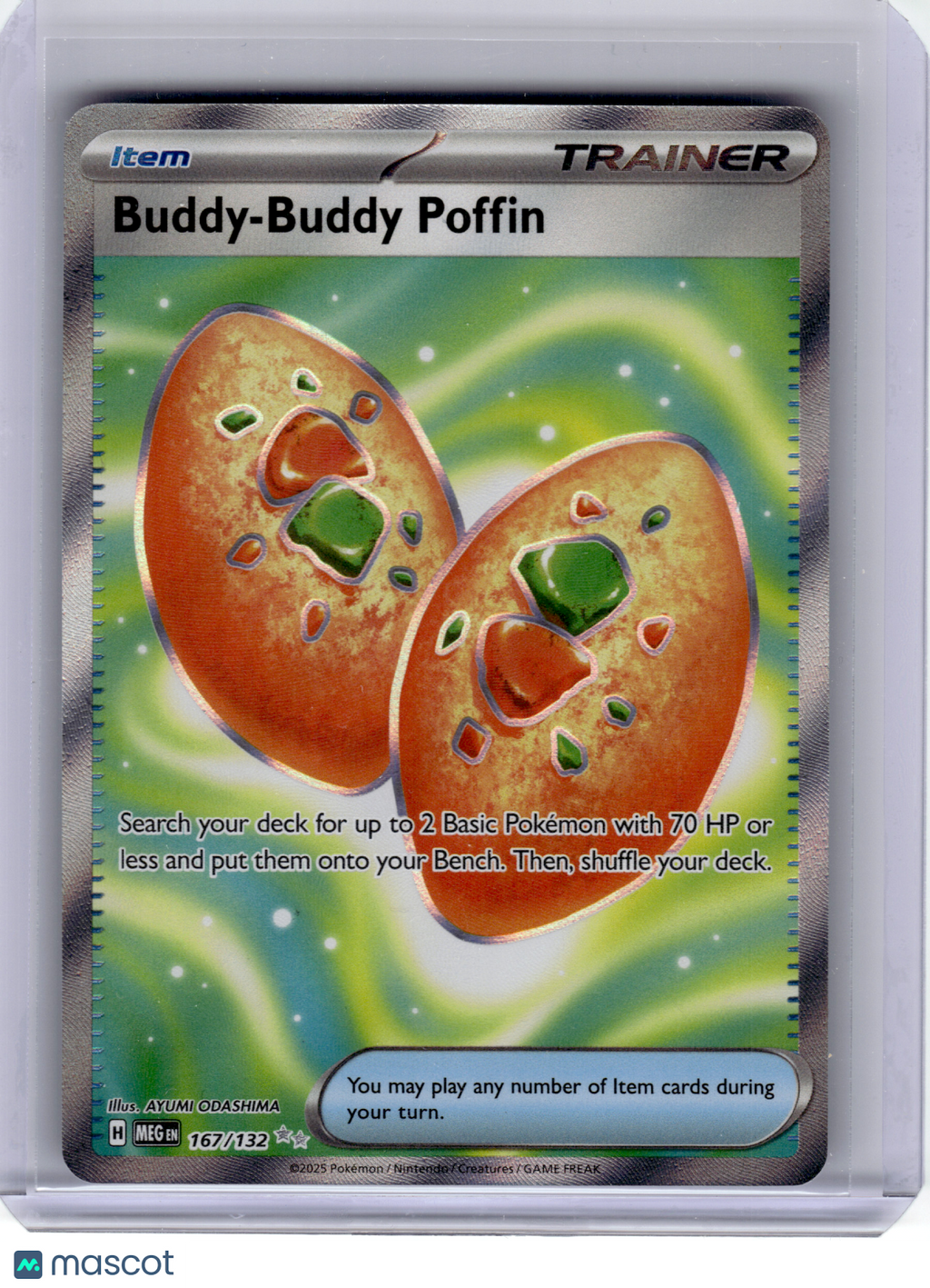 2025 Pokemon—Buddy-Buddy Poffin #167 Mega Evolution—Ultra Rare Holo
